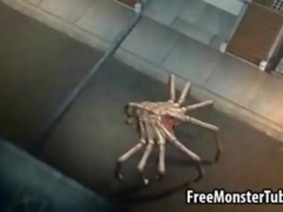 Tatlong-dimensiyonal deity makakakuha ng doble teamed sa pamamagitan ng dalawa dayuhan spiders