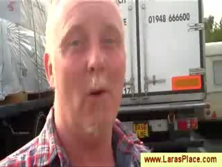 Trucker getting chased by a ripened