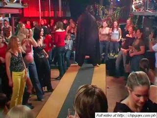 Bewitching babes dancing on party clip