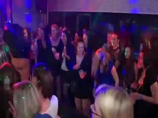 Randy babes fucked on the dance floor by very lucky buddy
