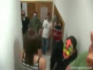 BUSTY adolescent AT CZECH GANG BANG PARTY