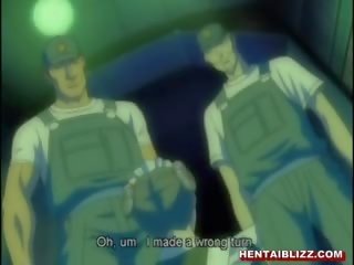 Hentai služkinja groupfucked težko s soldiers