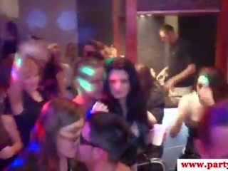 Enticing euro party amateurs fucking on the dancefloor