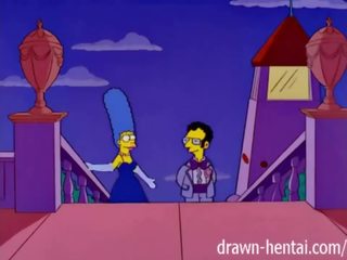 Simpsons 性别 夹 - marge 和 artie afterparty