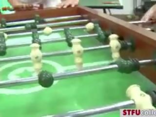 Foosball Game Turns Coeds great And Wild