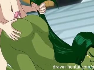 Fabulous fyra hentai - she-hulk gjutning