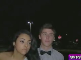 BFFs Gets Prom Night x rated clip In The Limo