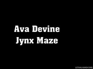 很 大 访问 同 ava 迪瓦恩 和 jynx maze